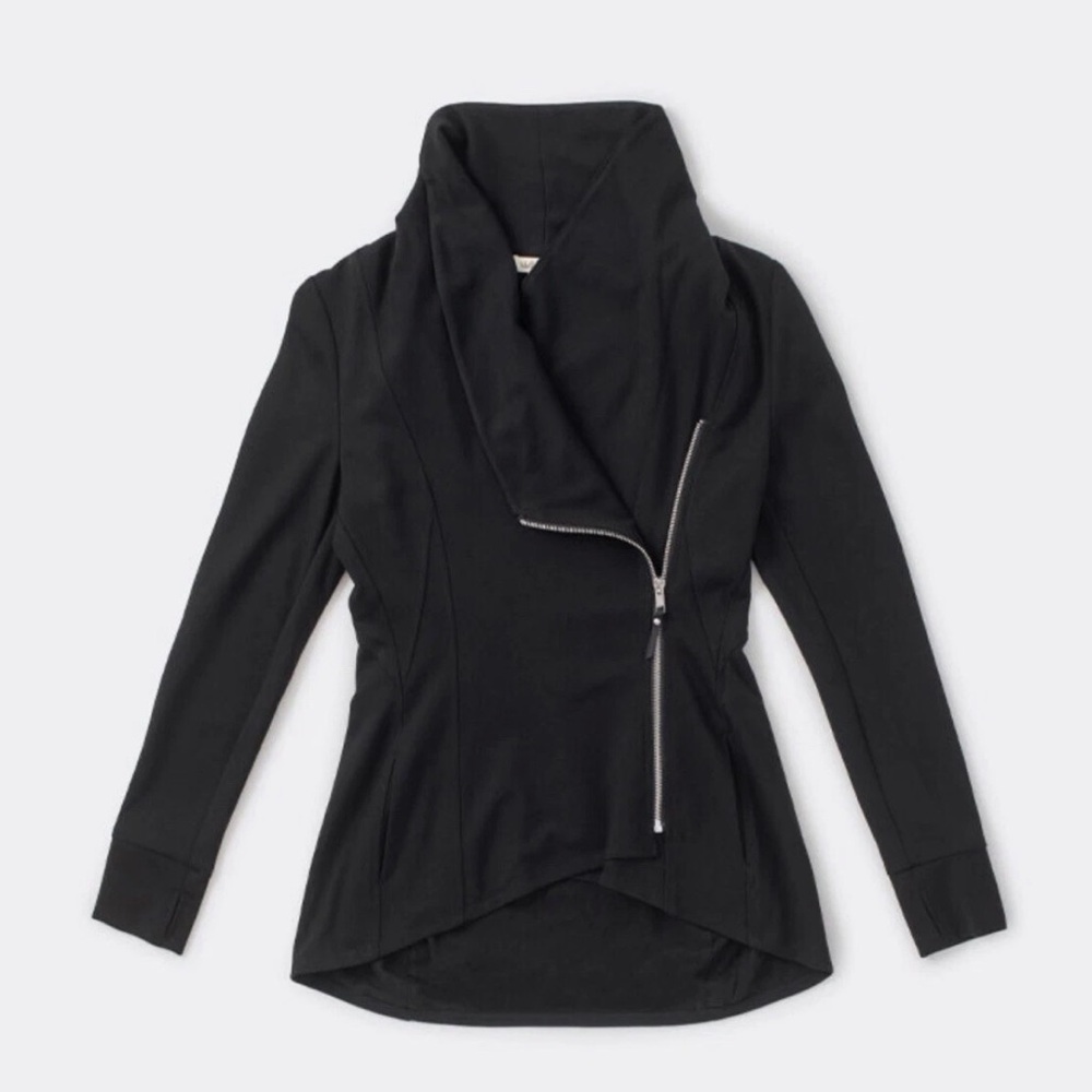 Matilda Jane Black Jacket with Asymmetrical Zipper